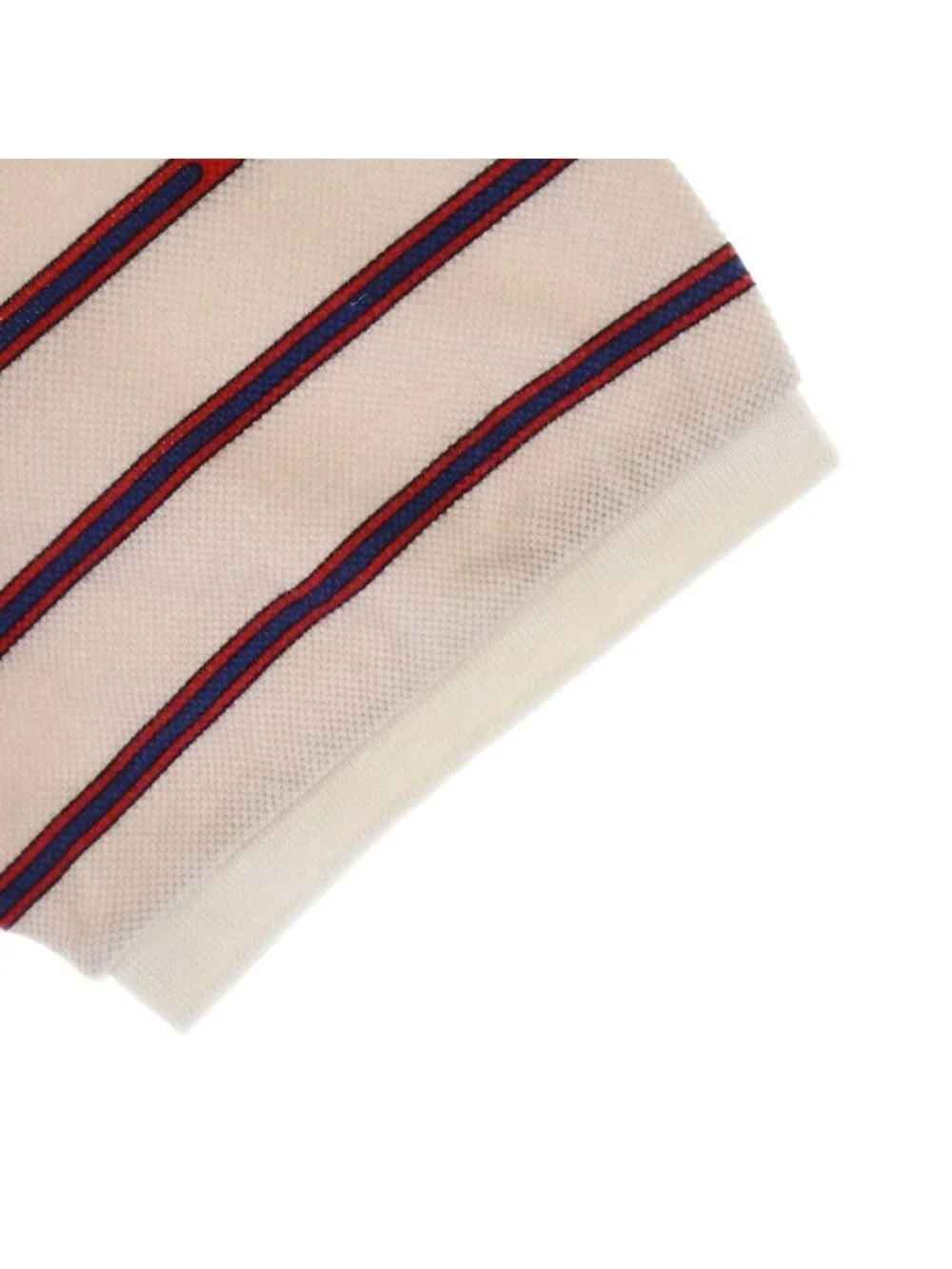 Gucci Polo Shirt Border Short Sleeve Beige
